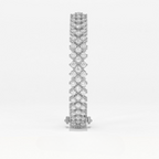 Aarinya Lab-Grown Diamond Triple-Row Eternity Tennis Bracelet, The Vantage Tri-Line Infinite Diamond Statement Bracelet
