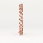 Aarinya Lab-Grown Diamond Wave-Link Eternity Tennis Bracelet, The Centurion Minimalist S-Scroll Interlocking Ribbon Bracelet
