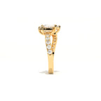 Aarinya Pear & Emerald-Cut Lab-Grown Diamond Toi et Moi Ring, The Vantage Silhouette Dual-Aura Bypass Statement Ring