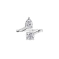 Aarinya Duo-Stone Pear and Round Diamond Toi et Moi Ring, The Duo Pear & Round Toi et Moi Ring