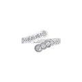 Aarinya Open-Wrap Scalloped Diamond Toi et Moi Ring, The Solstice Continuum Floating Diamond Ring