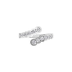 Aarinya Open-Wrap Scalloped Diamond Toi et Moi Ring, The Solstice Continuum Floating Diamond Ring
