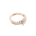Aarinya Open-Wrap Scalloped Diamond Toi et Moi Ring, The Solstice Continuum Floating Diamond Ring