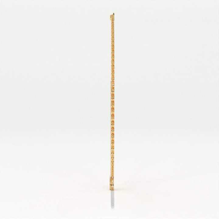 Aarinya Diamond Halo Tennis Necklace with Pear Pendant Drop