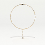Aarinya Pear-Cut Lab-Grown Diamond Y-Drop Tennis Necklace, The Centurion Cascade Teardrop Lariat Necklace