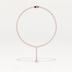 Aarinya Pear-Cut Lab-Grown Diamond Y-Drop Tennis Necklace, The Centurion Cascade Teardrop Lariat Necklace