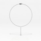 Aarinya Pear-Cut Lab-Grown Diamond Y-Drop Tennis Necklace, The Centurion Cascade Teardrop Lariat Necklace