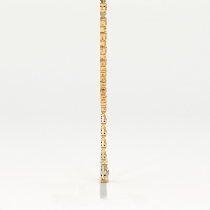 Aarinya Pear-Cut Lab-Grown Diamond Y-Drop Tennis Necklace, The Centurion Cascade Teardrop Lariat Necklace