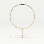 Aarinya Pear-Cut Lab-Grown Diamond Y-Drop Tennis Necklace, The Centurion Cascade Teardrop Lariat Necklace