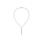 Aarinya Asymmetric Drop Diamond Tennis Necklace, The Prism Y-Silhouette Diamond Necklace