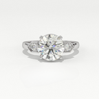 Aarinya Geometric Three-Stone Diamond Ring, The Deco Arrow Three-Stone Solitaire, The Eternal Timeline Chevron Ring, Rose Gold Chevron 3-Stone Ring