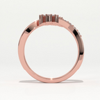 Aarinya Twin Floral Cluster Diamond Ring, The Helix Dual Rosette Ring, Twin Cluster Bypass Ring