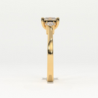 Aarinya Princess Cut Geometric Three-Stone Ring, The Empress Square Trilogy Ring, The Angular Brilliance Chevron Ring