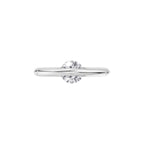 Aarinya Sleek-Set Trio Lab Grown Diamond Ring, The Trinity Flush Three-Stone Diamond Ring