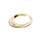 Aarinya Sleek-Set Trio Lab Grown Diamond Ring, The Trinity Flush Three-Stone Diamond Ring