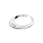 Aarinya Sleek-Set Trio Lab Grown Diamond Ring, The Trinity Flush Three-Stone Diamond Ring