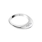 Aarinya Sleek-Set Trio Lab Grown Diamond Ring, The Trinity Flush Three-Stone Diamond Ring