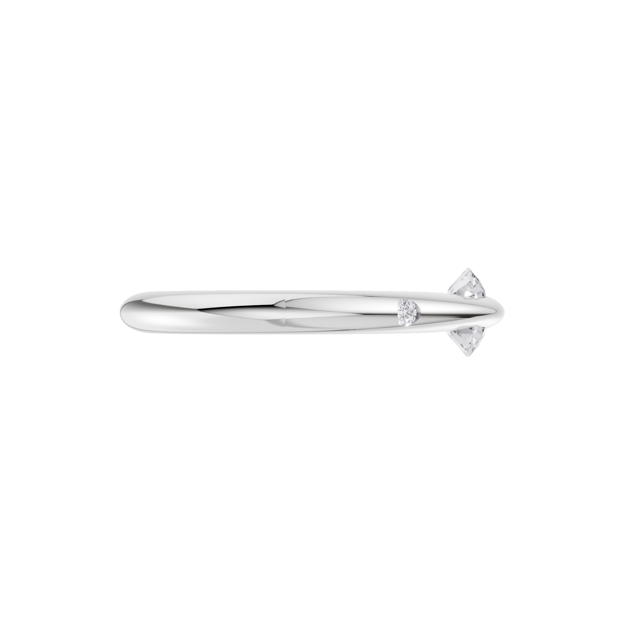 Aarinya Sleek-Set Trio Lab Grown Diamond Ring