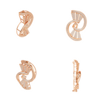 Aarinya Art Deco Lab-Grown Diamond Pin, Vortex Fan Geometric Lab-Grown Brooch