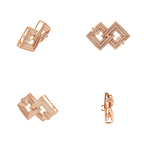 Aarinya Infinity Square Lab-Grown Diamond Brooch, Lumina Double-Square Statement Pin