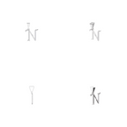 Aarinya Curved 'N' Diamond Alphabet Pendant