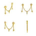 Aarinya Imperial Festoon Lab-Grown Diamond Pin ,The Ritz Chevron Dangle Brooch