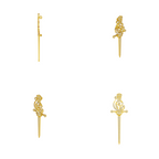 The Imperial Scepter Lab-Grown Diamond Brooch, The Sovereign Crest Sword pin