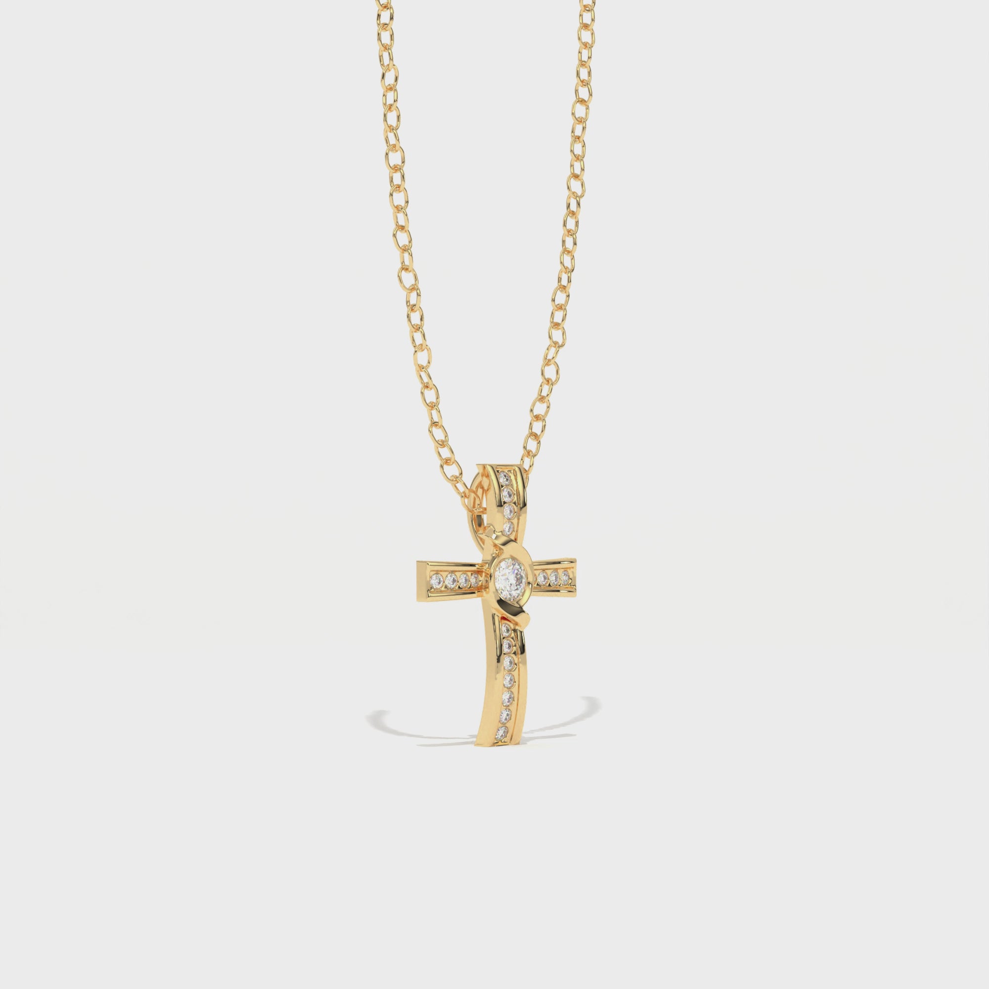 Aarinya Ribbon  Lab-Grown Diamond Pendant, The Centurion Minimalist  Pendant