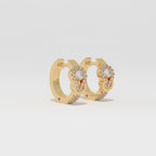 Aarinya Sailor's Knot Diamond Hoop Earring, The Vantage Silhouette Infinity Loop Statement Hoops