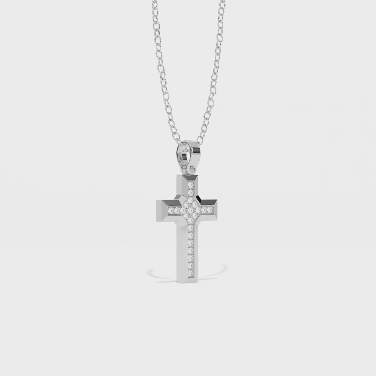 Aarinya Beveled Diamond Pendant