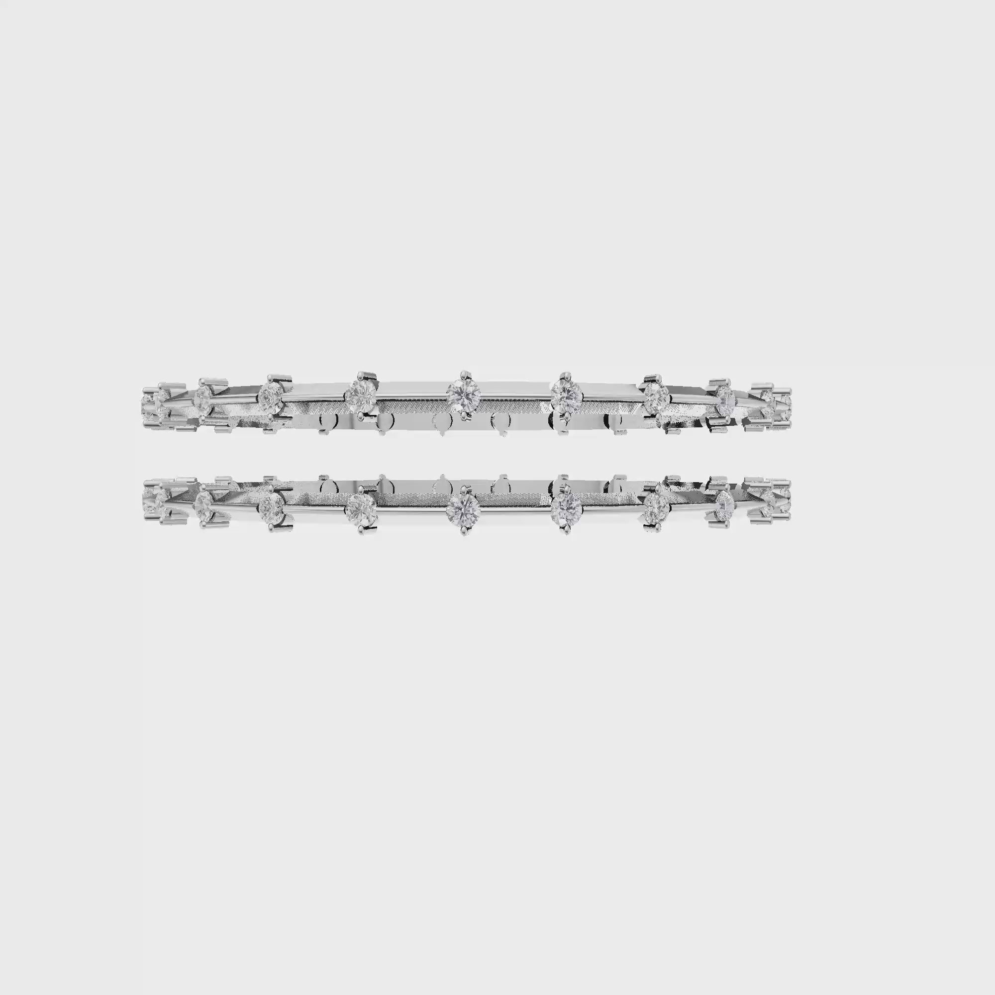 Aarinya Starlight Alternating Diamond Kada Bracelet, The Celestial Constellation Kada