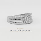 Aarinya Cluster Cathedral Lab-Grown Diamond Ring, The Regent Square Ring, The Empress Tiered Cathedral Cluster Ring