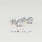 Aarinya Helix Modern Diamond Tops, The Contemporary Swirl Tops Earrings
