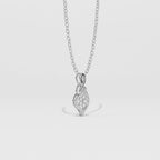 Aarinya Infinity Twist Lab-Grown Diamond Floral Pendant