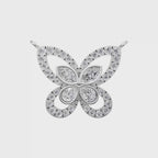 Aarinya Marquise & Pear Butterfly Diamond Pendant, The Enchanted Butterfly Lab Grown Diamond Pendant Centerpiece