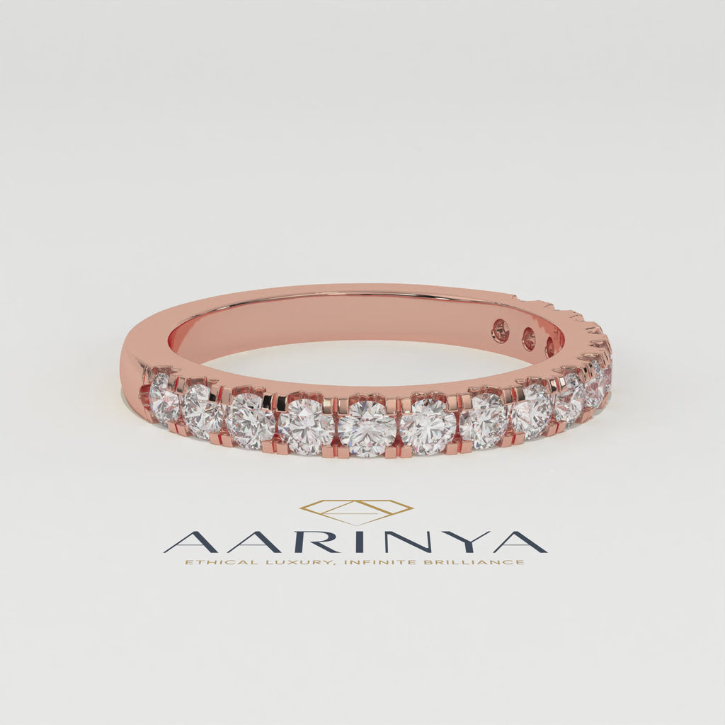 Aarinya Classic Office Wear Stackable Ring, Daily Brilliance Stacking Ring