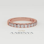 Aarinya Classic Office Wear Stackable Ring, Daily Brilliance Stacking Ring