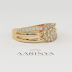 Aarinya Cluster Cathedral Lab-Grown Diamond Ring, The Regent Square Ring, The Empress Tiered Cathedral Cluster Ring