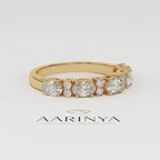 Aarinya Oval & Round Lab-Grown Diamond Band, The Sonata Floating Oval and Round Ring