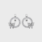 Aarinya Enchanted Butterfly Circle Diamond Pendant Set, The Papillon Circle Diamond Lab Grown Set