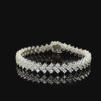 Aarinya Lab-Grown Diamond Triple-Row Eternity Tennis Bracelet, The Vantage Tri-Line Infinite Diamond Statement Bracelet
