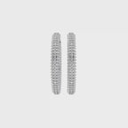 Aarinya Triple-Row Inside-Out Diamond Hoop Earrings, The Pave Triple-Band Hoops