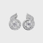 Aarinya Celestial Swirl Solitaire Pendant Set, The Flame-Halo Solitaire Pendant Set