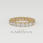 Aarinya Empress Radiant Floating Diamond Eternity, The Endless Devotion Scalloped Eternity Ring