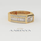 Aarinya Men's Emerald-Cut Diamond Signet Band, The Grand Architectural Step-Cut Men's Ring, The Matrix Bezel Channel Men's Statement Ring