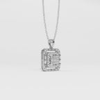 Aarinya Centurion Minimalist Stepped Illusion Cushion Pendant