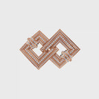 Aarinya Infinity Square Lab-Grown Diamond Brooch, Lumina Double-Square Statement Pin