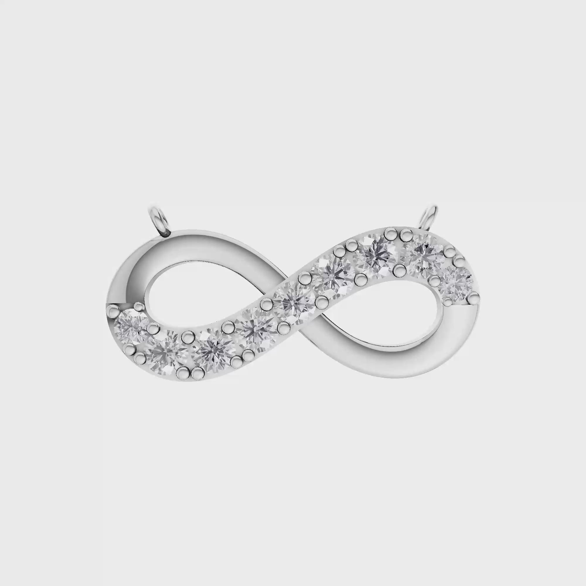 Aarinya Endless Sparkle Infinity Attachment Pendant, The Eternal Infinity Lab Grown Diamond Pendant