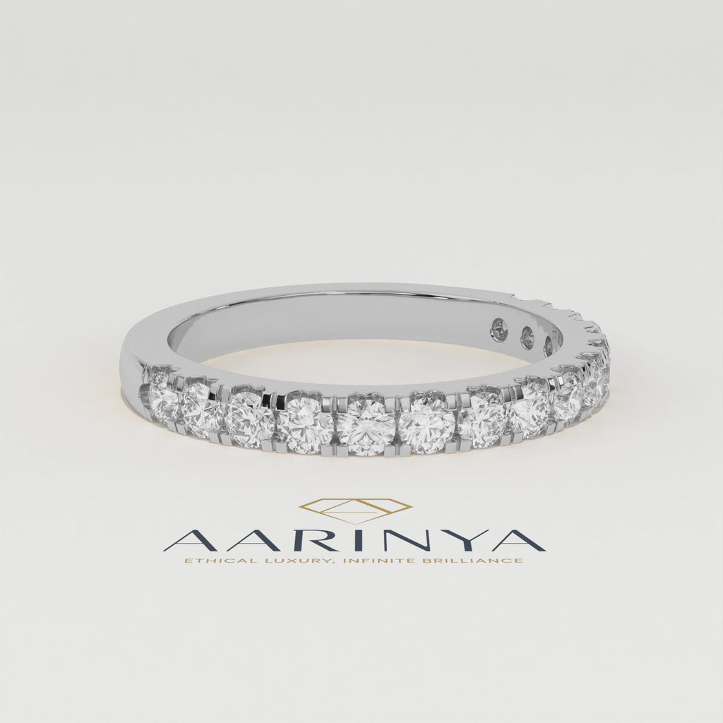 Aarinya Classic Office Wear Stackable Ring, Daily Brilliance Stacking Ring