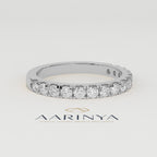 Aarinya Classic Office Wear Stackable Ring, Daily Brilliance Stacking Ring